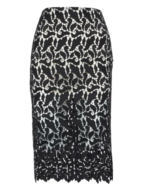 Emporio Armani Pre-Owned lace midi skirt