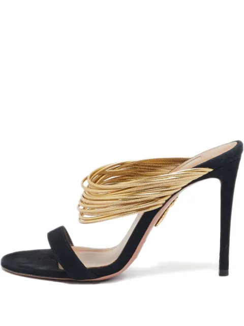 Aquazzura Pre-owned 100mm suede sandals