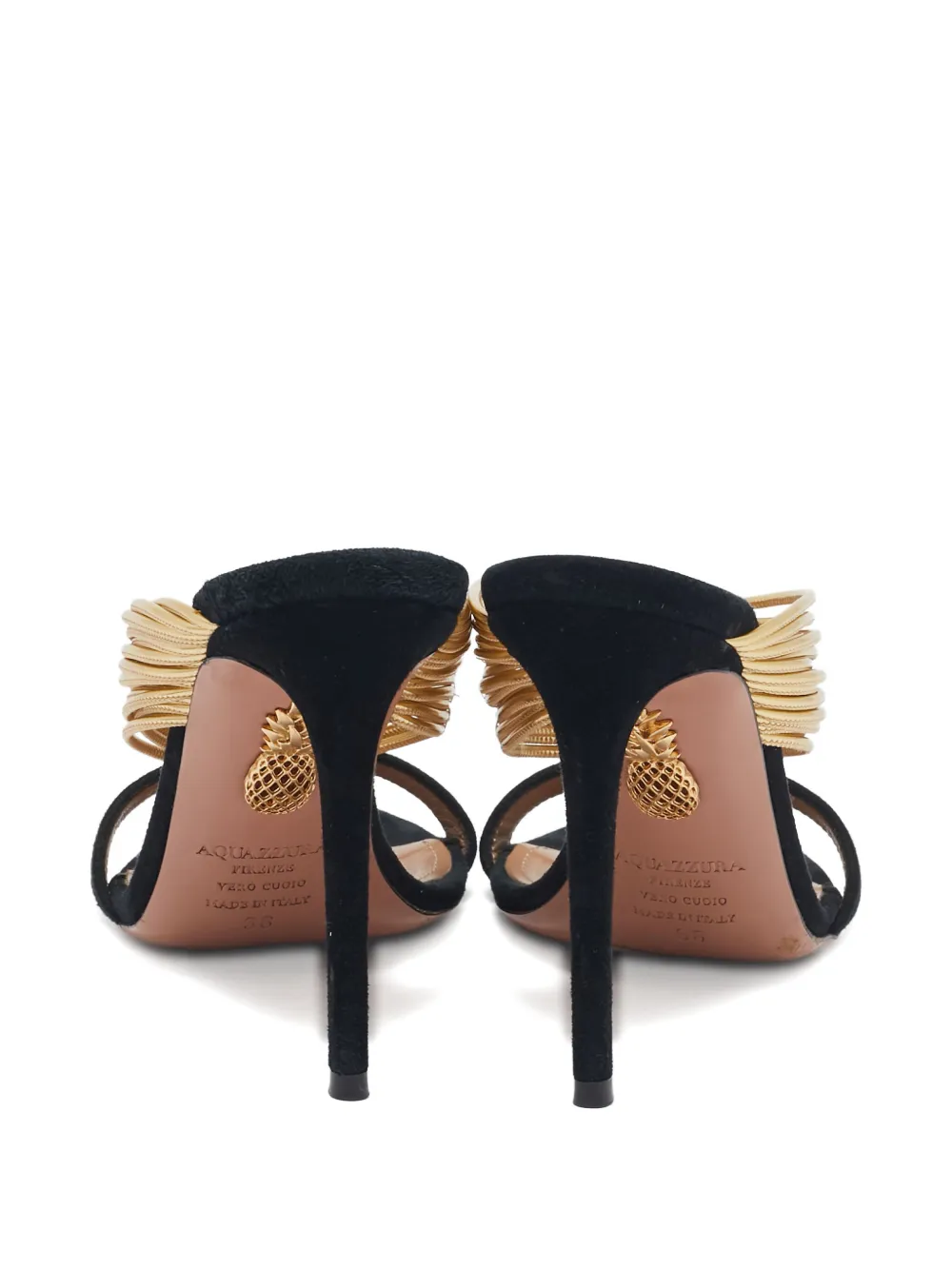 Aquazzura Pre-owned 100mm suede sandals | Image 2