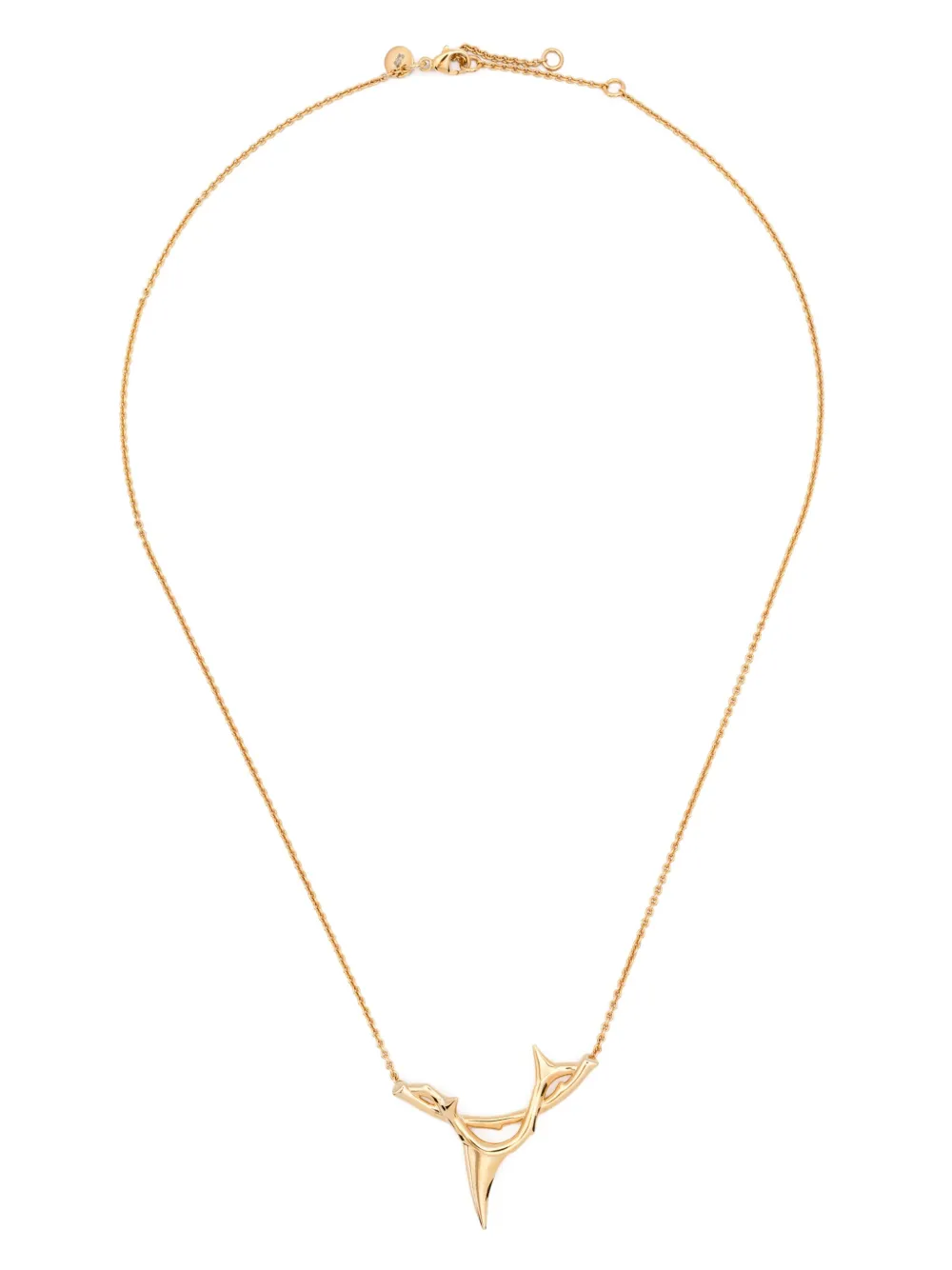 Shaun Leane Rose Thorn Branch Pendant necklace - ゴールドトーン Shaun Leane Rose Thorn Branch Pendant necklace - ゴールドトーン