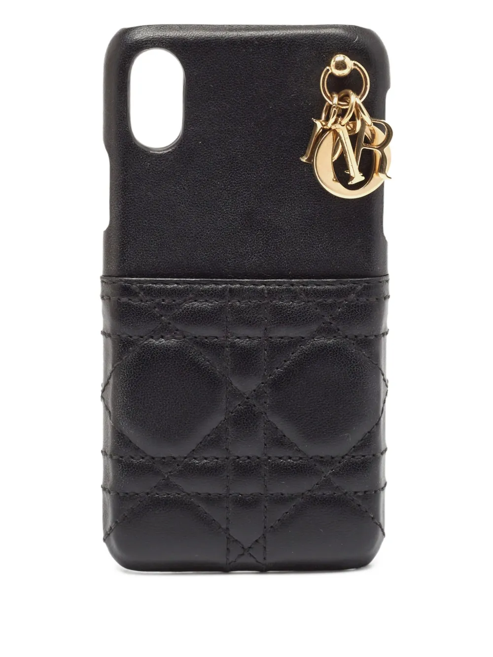 Christian Dior Pre-Owned Lady Dior iPhone X/XS case | Black | Image 1