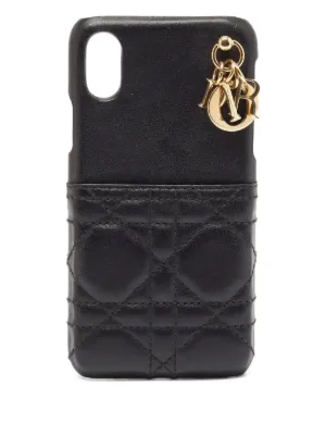 Christian Dior Pre-Owned Lady Dior iPhone X/XS Case | Black | FARFETCH