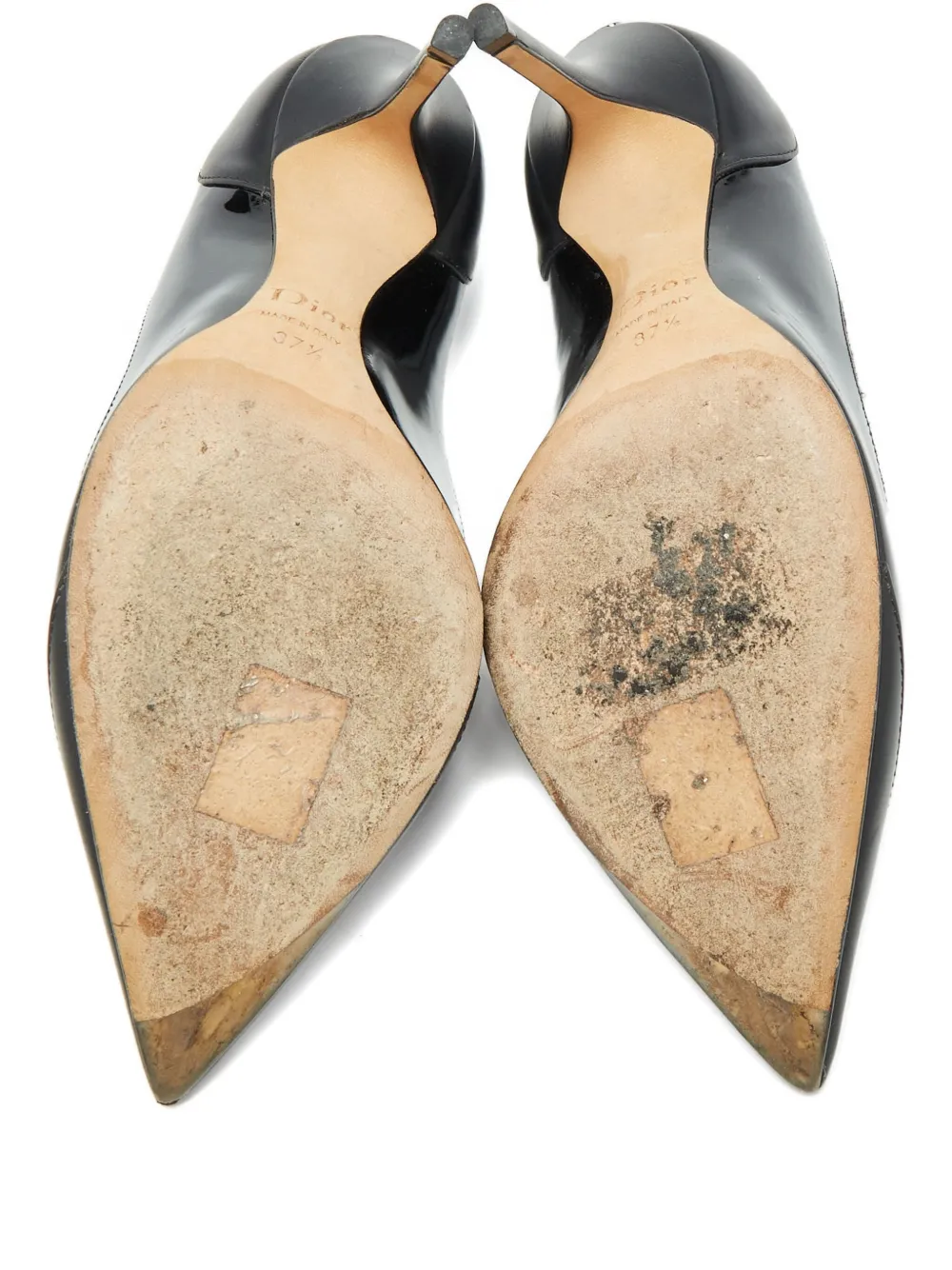 Christian Dior Pre-Owned 2024 100mm suede pumps - ブラック Christian Dior Pre-Owned 2024 100mm suede pumps - ブラック