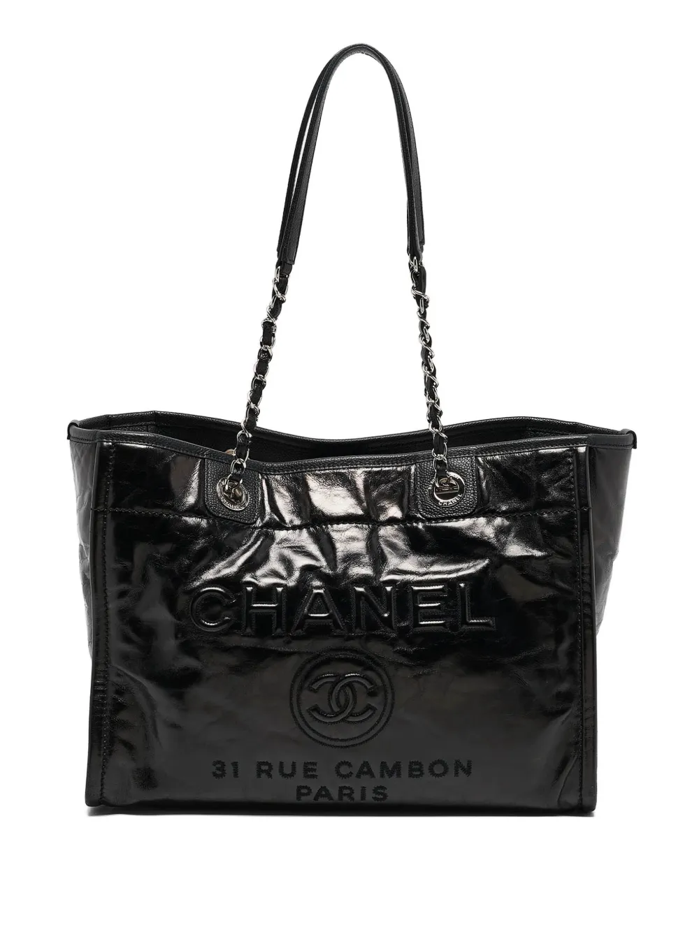 CHANEL Pre-Owned ドーヴィル ハンドバッグ - ブラック CHANEL Pre-Owned ドーヴィル ハンドバッグ - ブラック