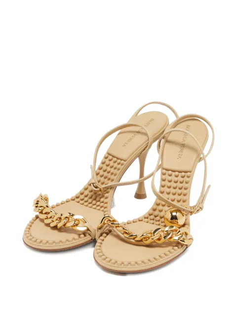 Bottega Veneta Pre-Owned 80mm chain-link leather sandals