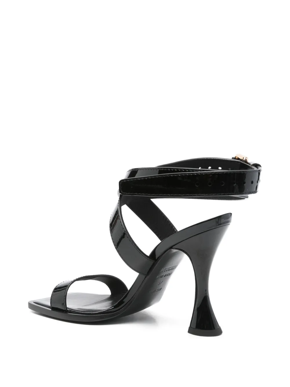 Moschino 90 mm sandalen met enkelbandje Zwart