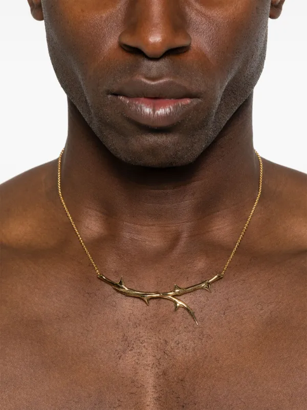 Shaun Leane Rose Thorn Horizontal Necklace | Gold | FARFETCH