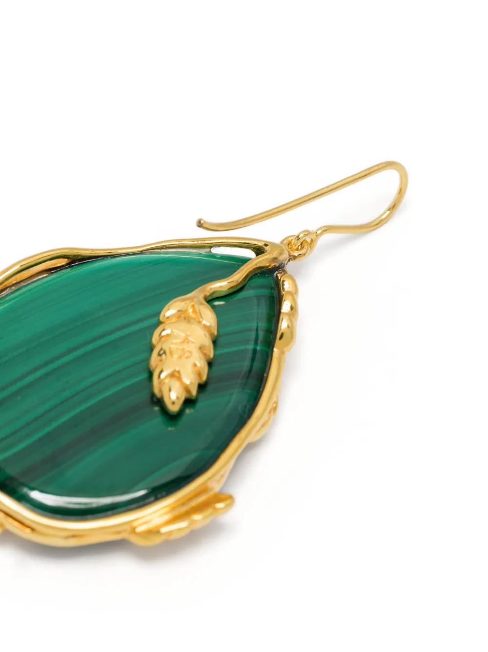 Aurelie Bidermann Francoise pendant earrings malachite | Image 2