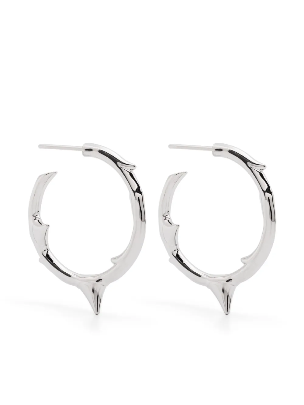 medium Rose Thorn hoop earrings