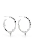 Shaun Leane medium Rose Thorn hoop earrings - Silver