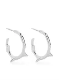Shaun Leane small Rose Thorn hoop earrings - Silver
