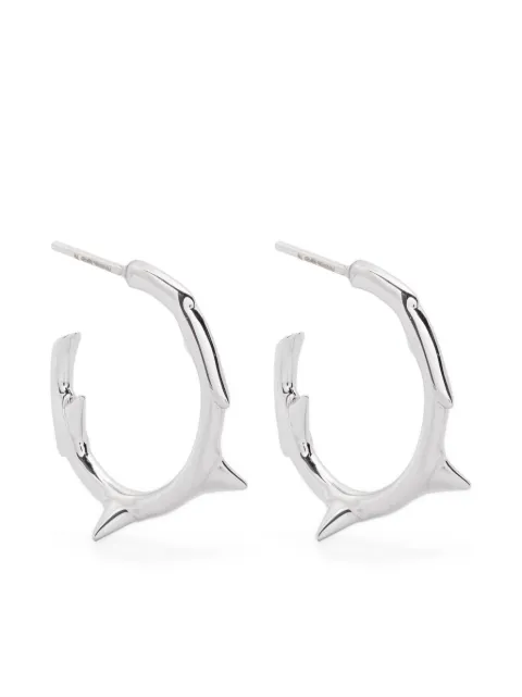Shaun Leane small Rose Thorn hoop earrings