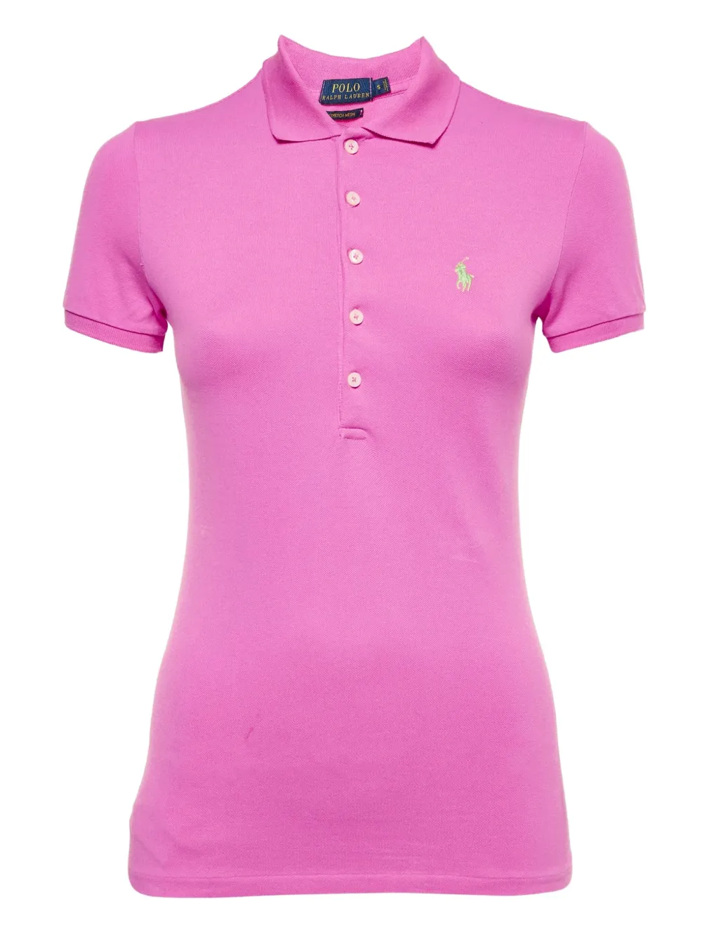 Polo Ralph Lauren Vintage pre-owned piqué polo shirt | Pink | Image 1