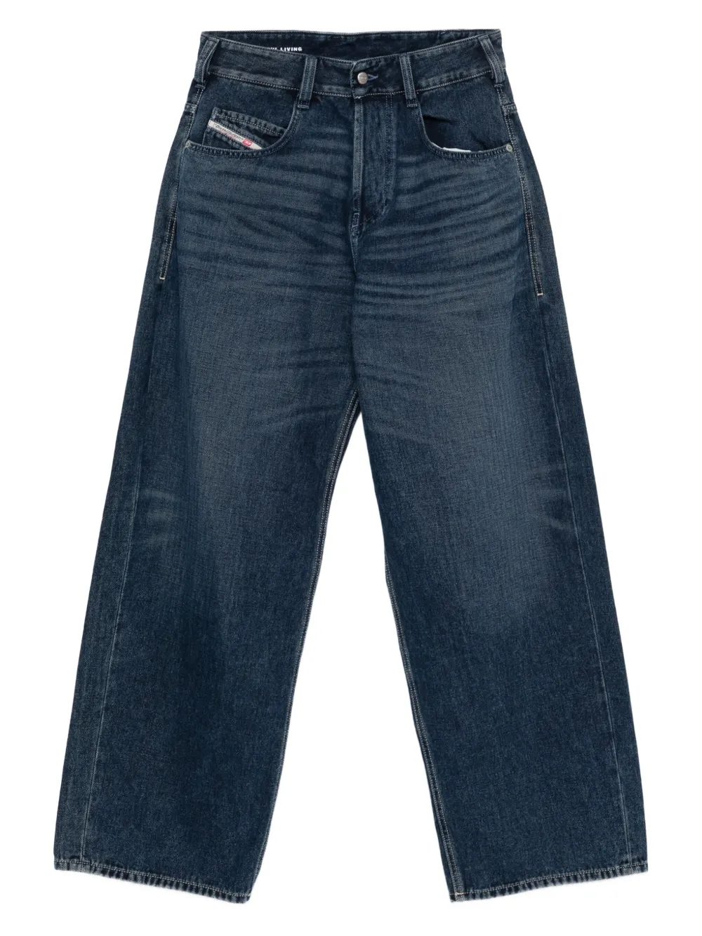 Diesel Calça jeans com detalhe de bolso | Azul | Image 1