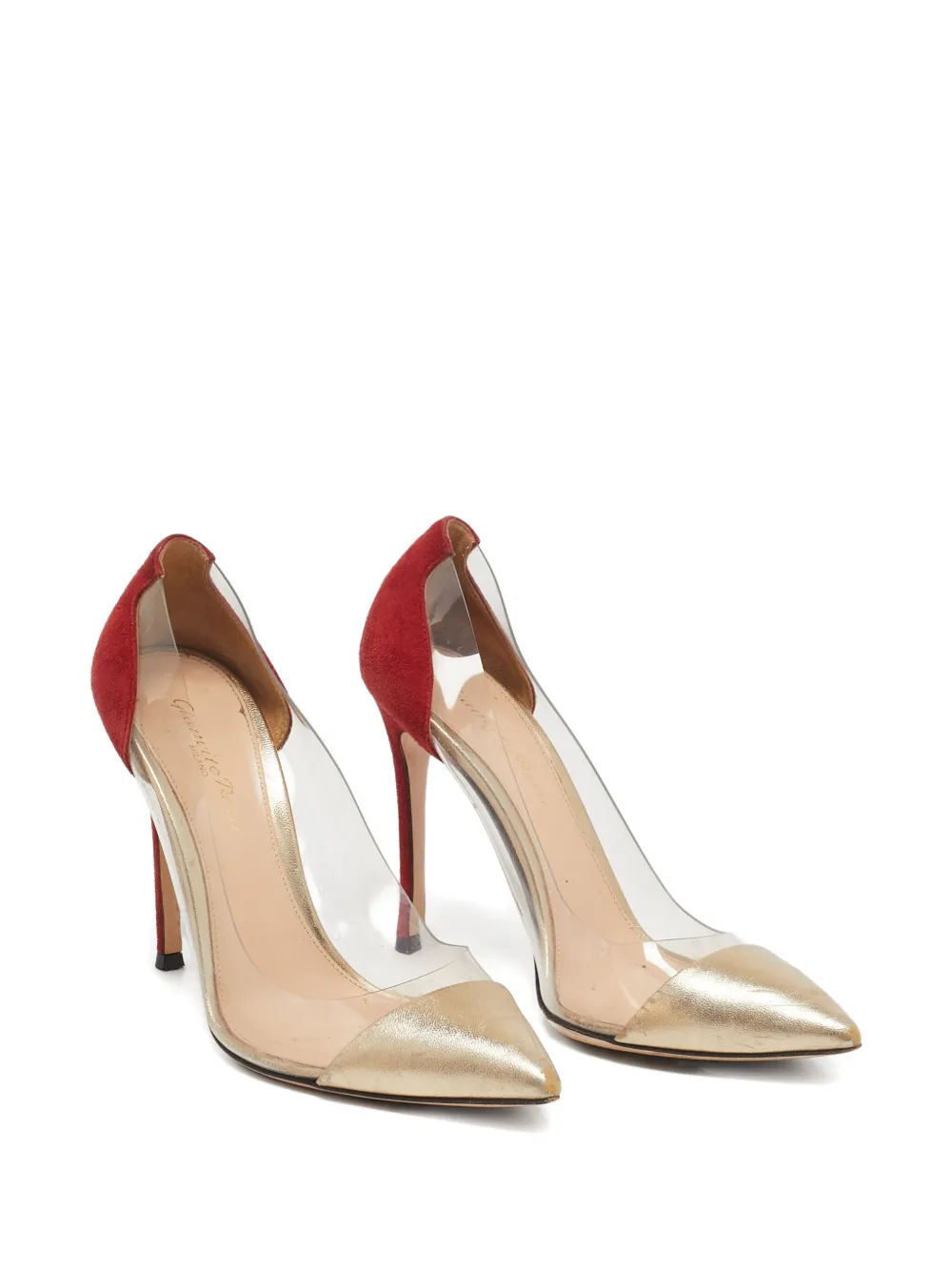 Gianvito Rossi Pre-owned 100 mm Plexi pumps - Rood