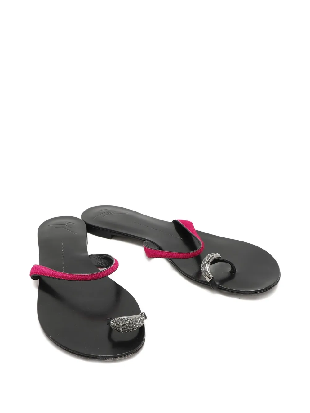 Giuseppe Zanotti Vintage calf-hair crystal sandals | Image 2