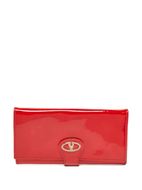 Valentino Garavani Pre-Owned patent-finish leather wallet
