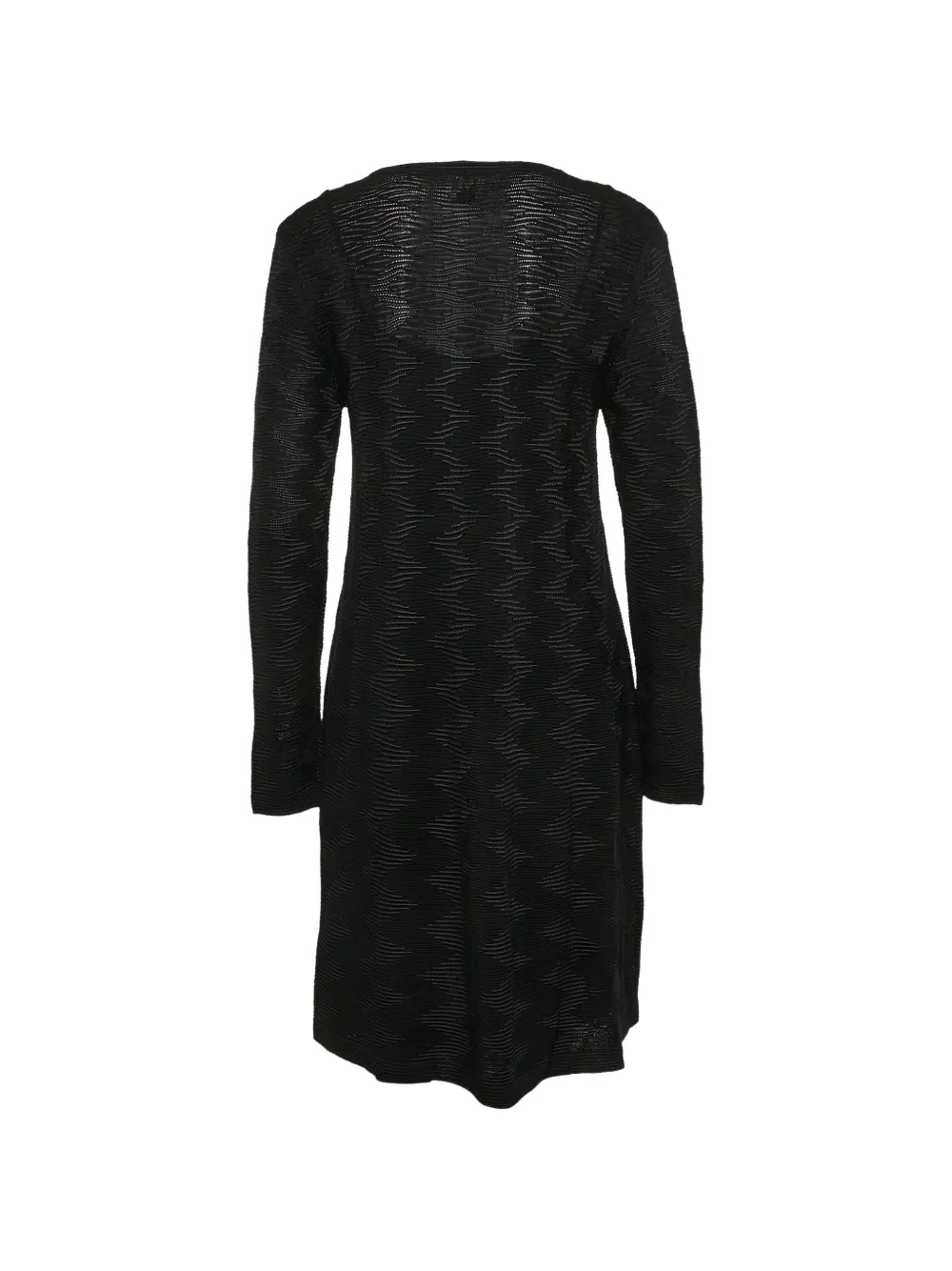 Missoni Pre-Owned Gebreide jurk met golvend patroon - Zwart