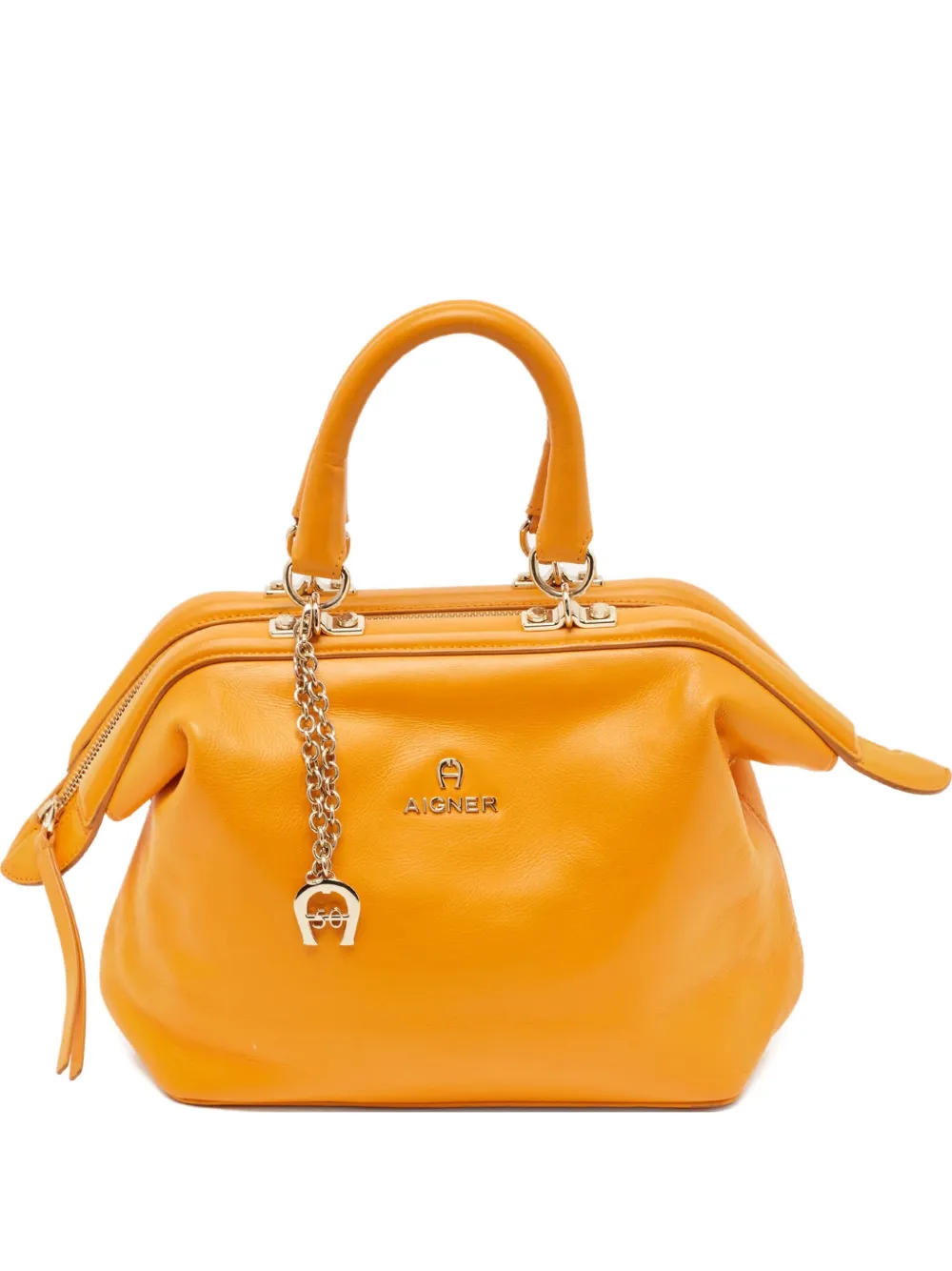 pre-owned leather tote bag