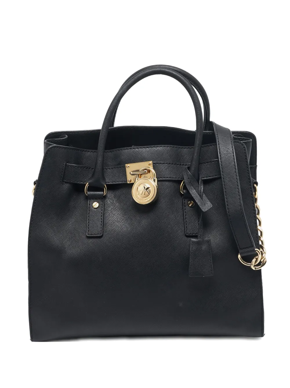 Michael Kors Vintage Hamilton lock-motif dual-handle tote bag - ブラック Michael Kors Vintage Hamilton lock-motif dual-handle tote bag - ブラック