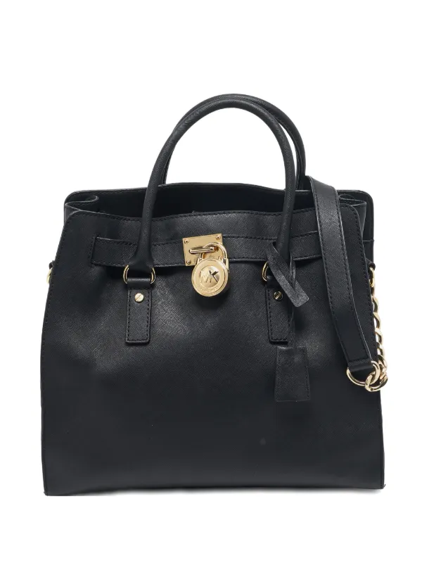 Michael Kors Vintage Hamilton lock-motif dual-handle Tote Bag