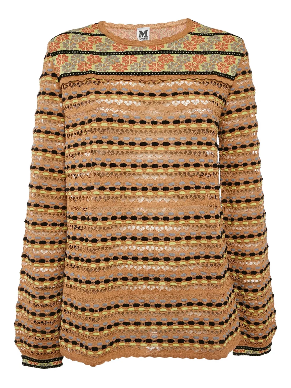 Missoni Pre-Owned 2023 patterned knit top | Neutrals | Image 1