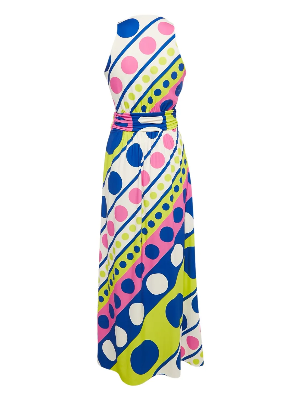 Moschino Pre-Owned geometric-print maxi dress | White | Image 1