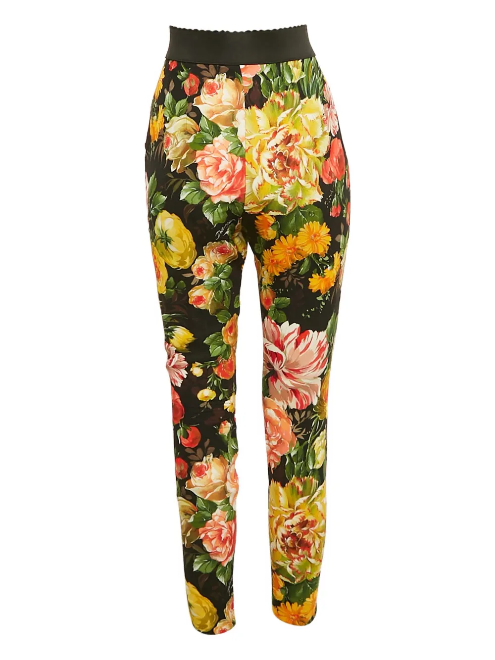 Dolce & Gabbana Pre-Owned Broek met bloemenprint - Zwart