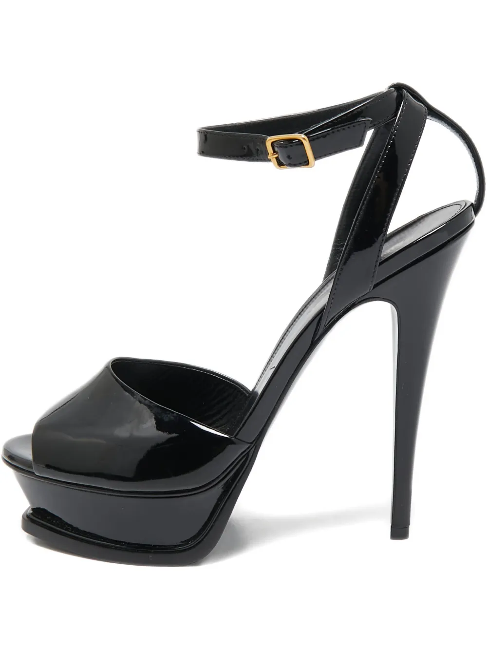 Saint Laurent Pre-Owned 145mm leather heeled sandals | Black | Image 1