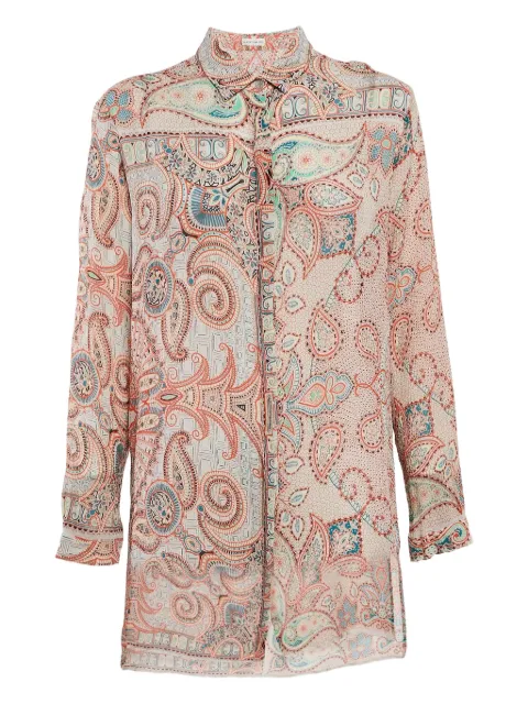 Etro Pre-Owned camisa con estampado de cachemira