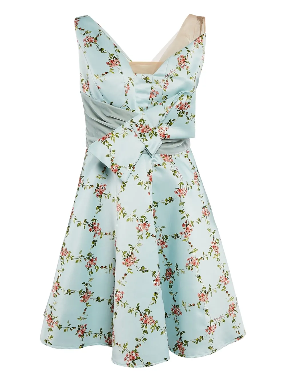 Elisabetta Franchi Pre-owned Minikleid mit Blumen-Print | Blau | Image 1