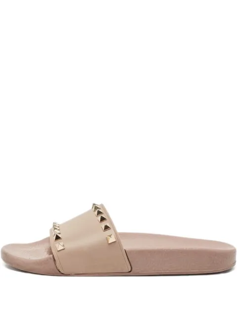 Valentino Garavani Pre-Owned studded rubber slides