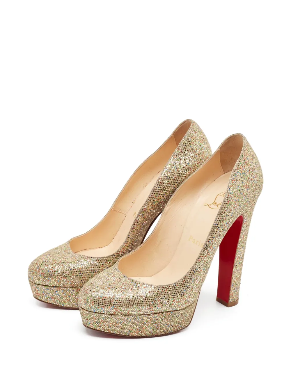 Christian Louboutin Pre-Owned 140 mm Bibi pumps - Goud