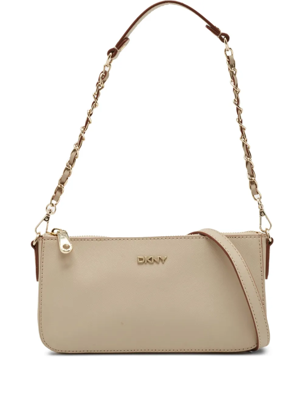 DKNY Vintage pre-owned Adria chain-embellished crossbody bag | Neutrals | Image 1