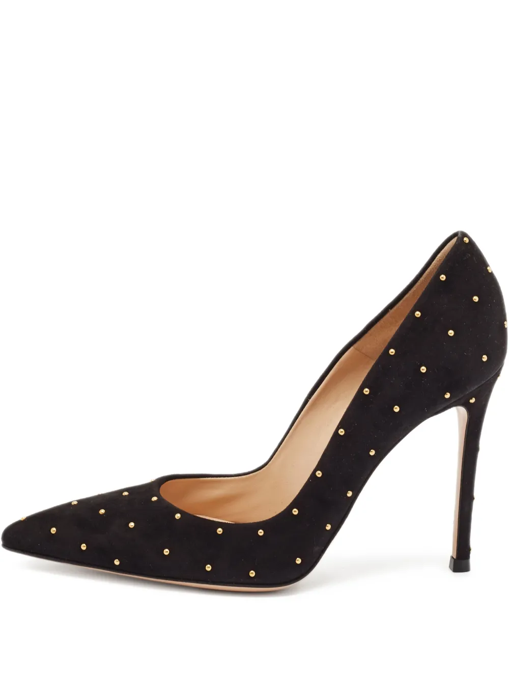 Gianvito Rossi pre-owned 105mm Tyler stud-embellished pointed-toe pumps | Black | Image 1