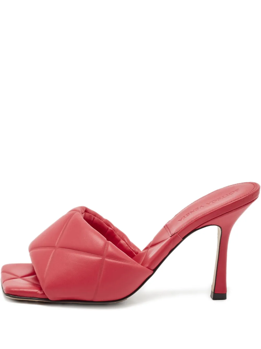 Bottega Veneta Pre-Owned 100mm quilted leather sandals | Red | Image 1