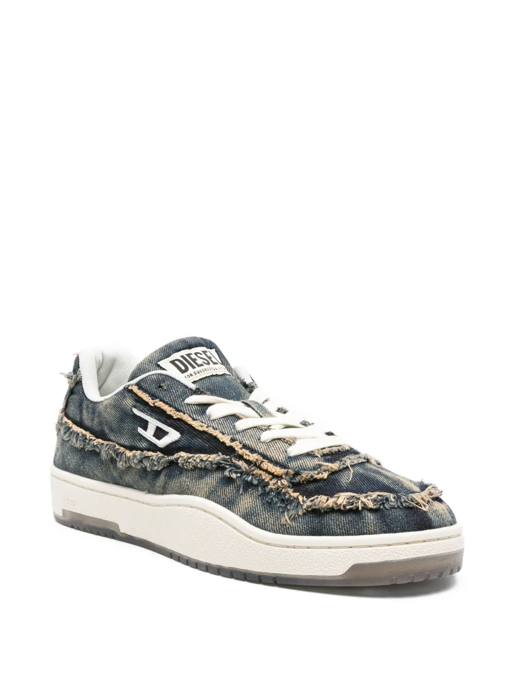 Diesel frayed denim sneakers | Low-Tops | Image 2