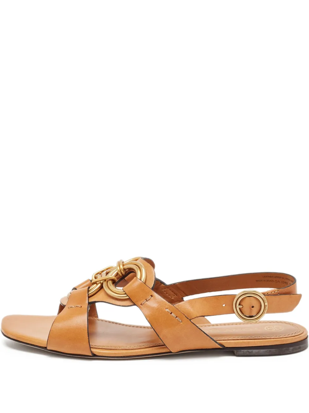 Tory Burch プレオウンド フラットサンダル - ブラウン Tory Burch プレオウンド フラットサンダル - ブラウン