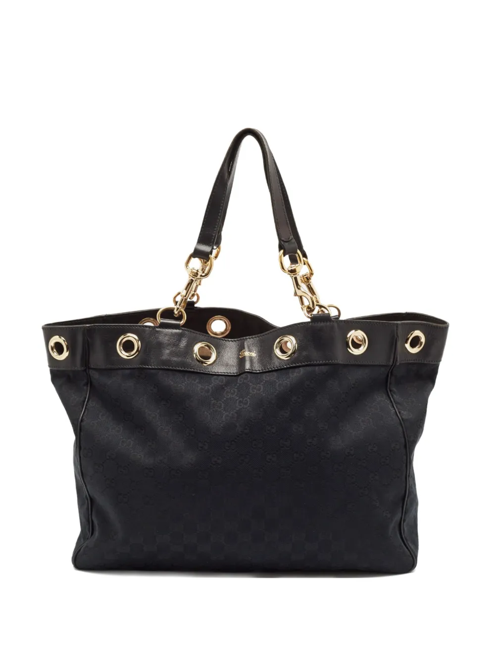 Gucci Pre-Owned GGキャンバス ハンドバッグ - ブラック Gucci Pre-Owned GGキャンバス ハンドバッグ - ブラック