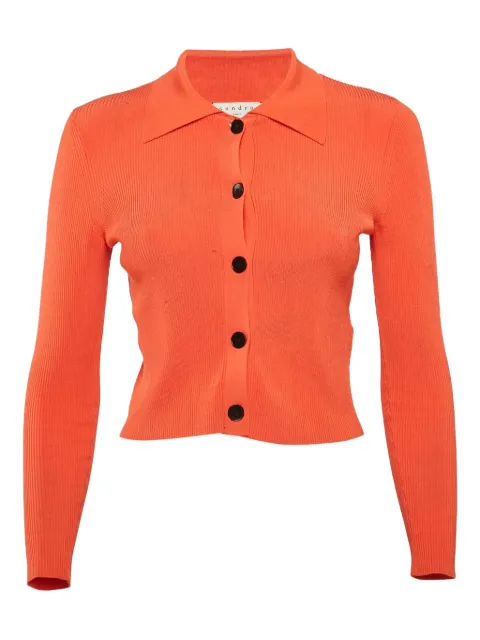SANDRO pre-owned ribbed button-front cardigan