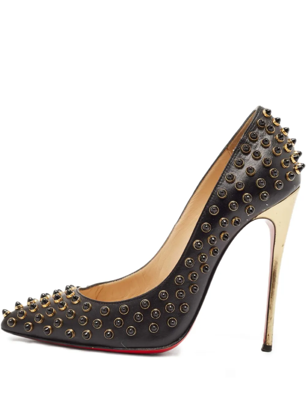 Pre-owned Christian Louboutin 105mm Spike-embellished Stiletto Pumps