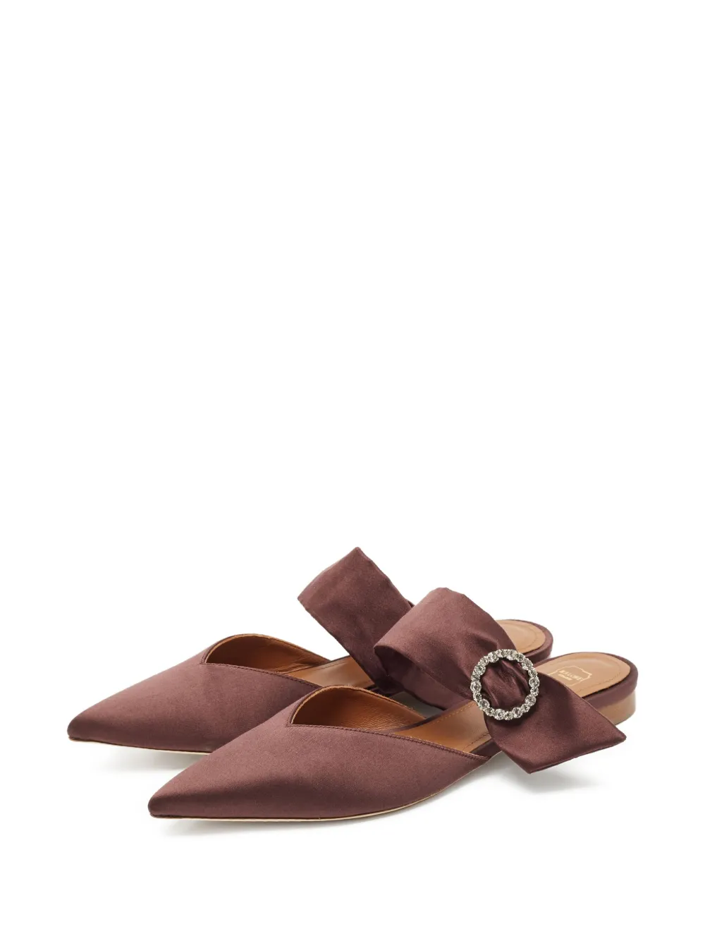 Malone Souliers satin pointed-toe ballet flats | Image 2