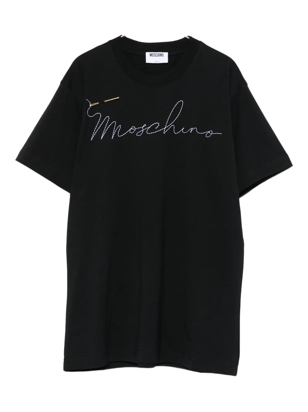 Moschino embroidered t-shirt | Black | Image 1