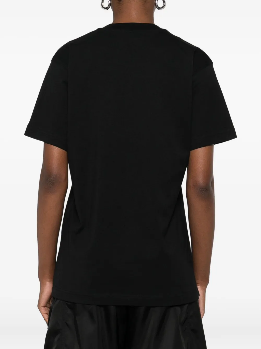 Moschino T-shirt met borduurwerk Zwart