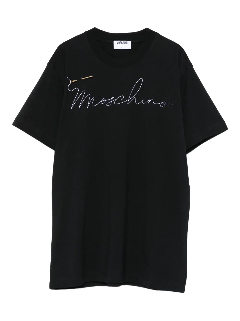 Moschino embroidered t-shirt - Nero