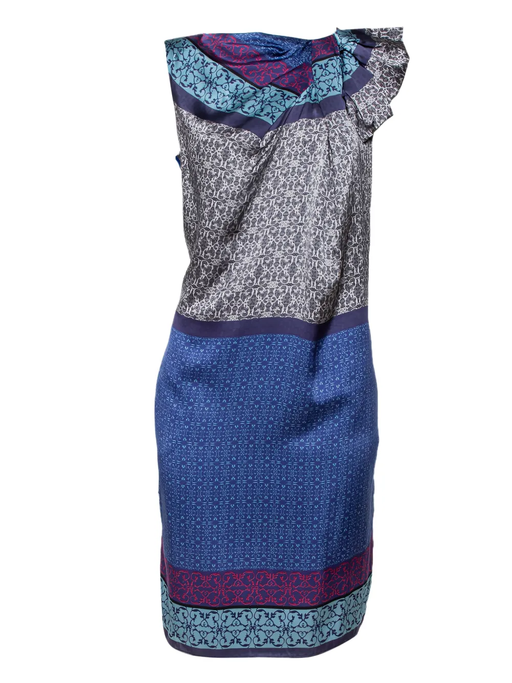 printed midi dress
