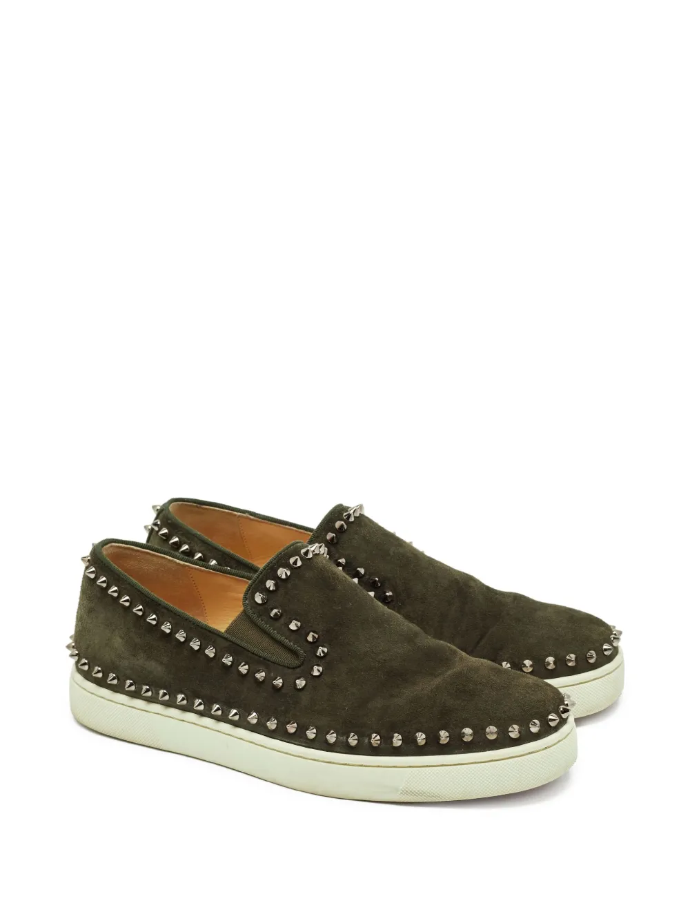 Christian Louboutin Pre-Owned Pink Boat sneakers - Groen