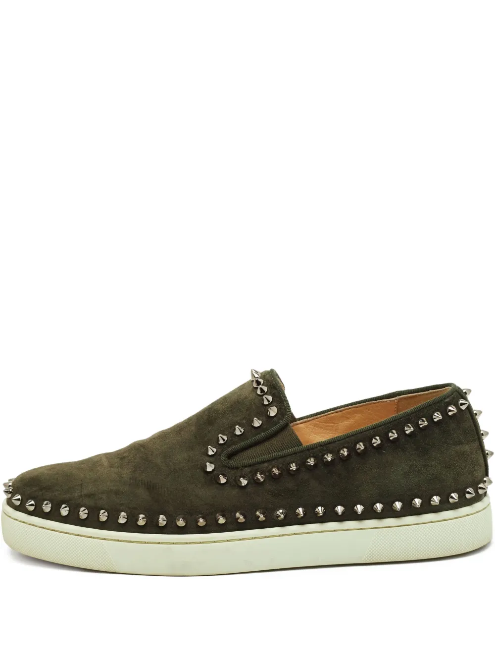 Pre-owned Christian Louboutin Pik Boat Sneakers
