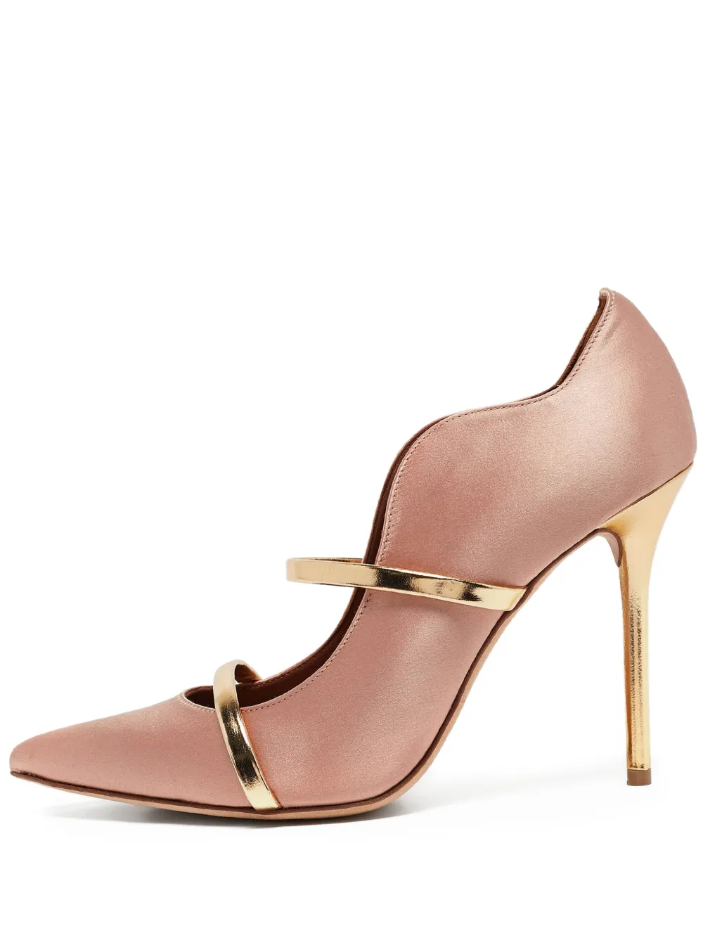 Malone Souliers pre-owned Maureen metallic-strap pointed-toe pumps | Gold | Image 1