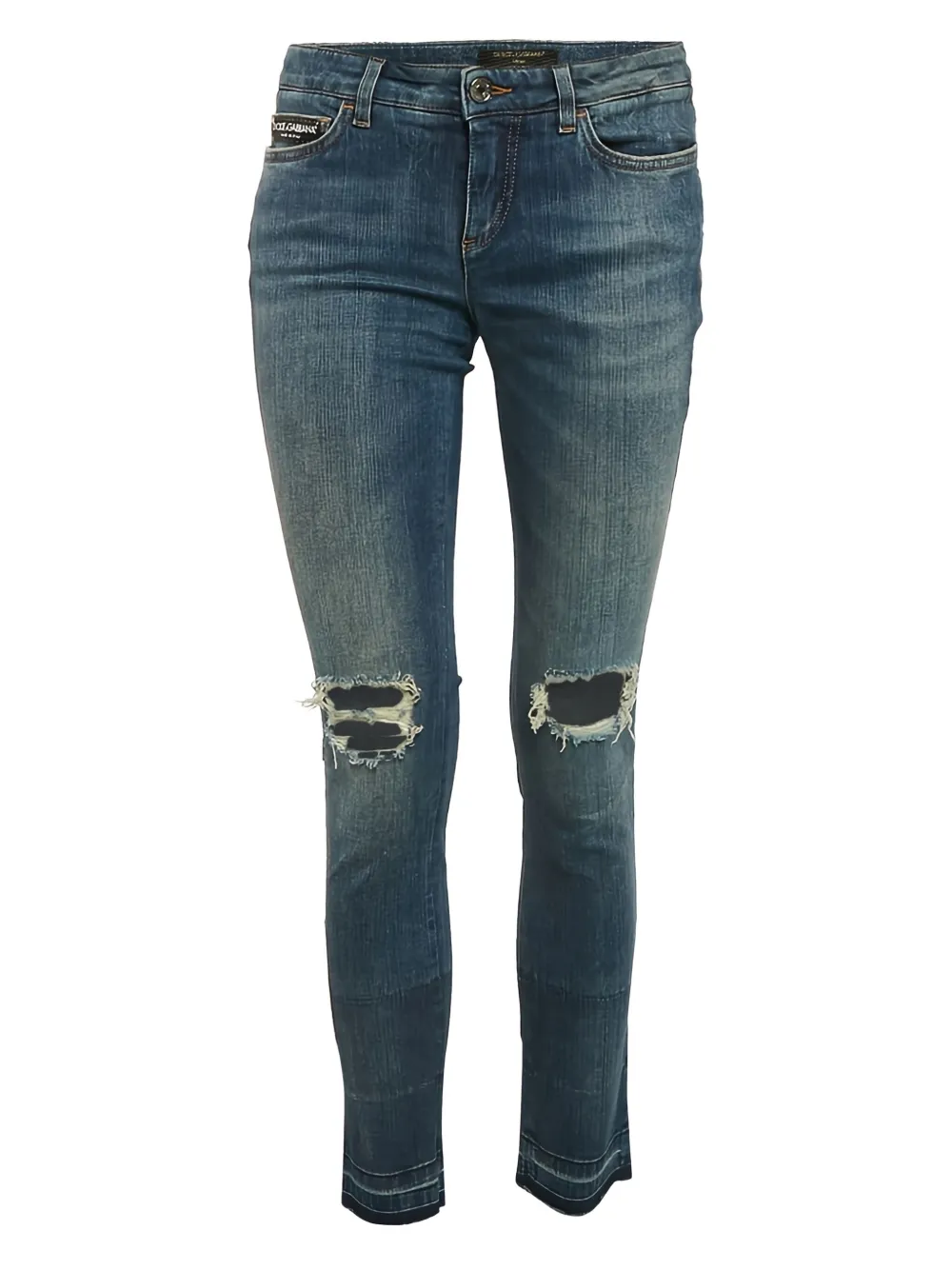 Dolce & Gabbana Pre-Owned distressed-effect jeans | Blue | Image 1
